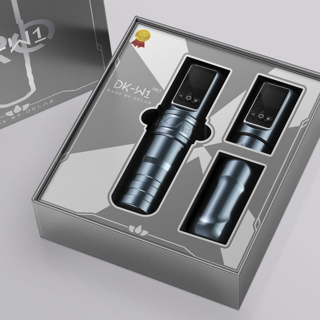 DKLAB DK-W1 Pro Gris - Máquina de Tatuaje Inalámbrica con Motor Coreless Japonés