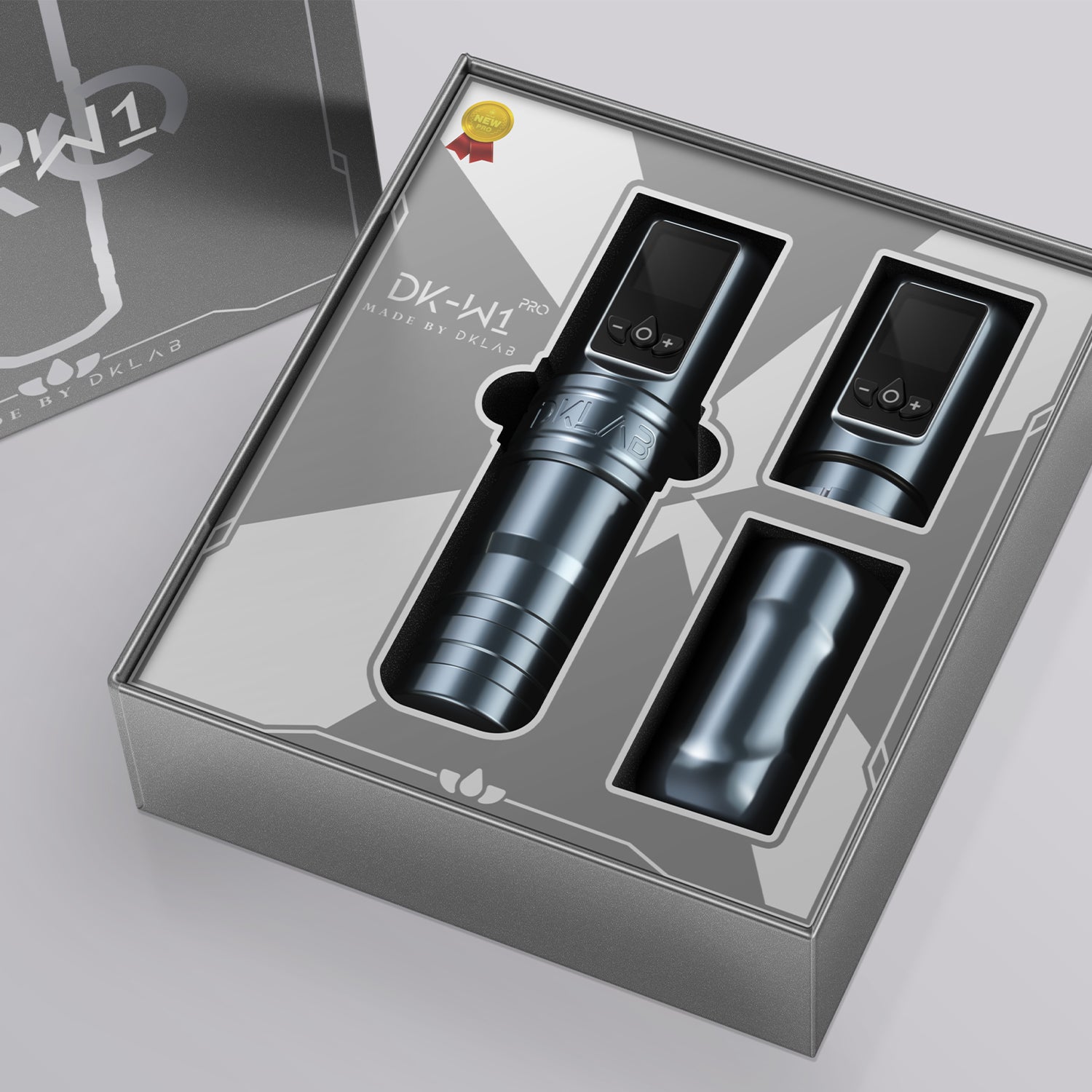 DKLAB DK-W1 Pro Gris - Máquina de Tatuaje Inalámbrica con Motor Coreless Japonés