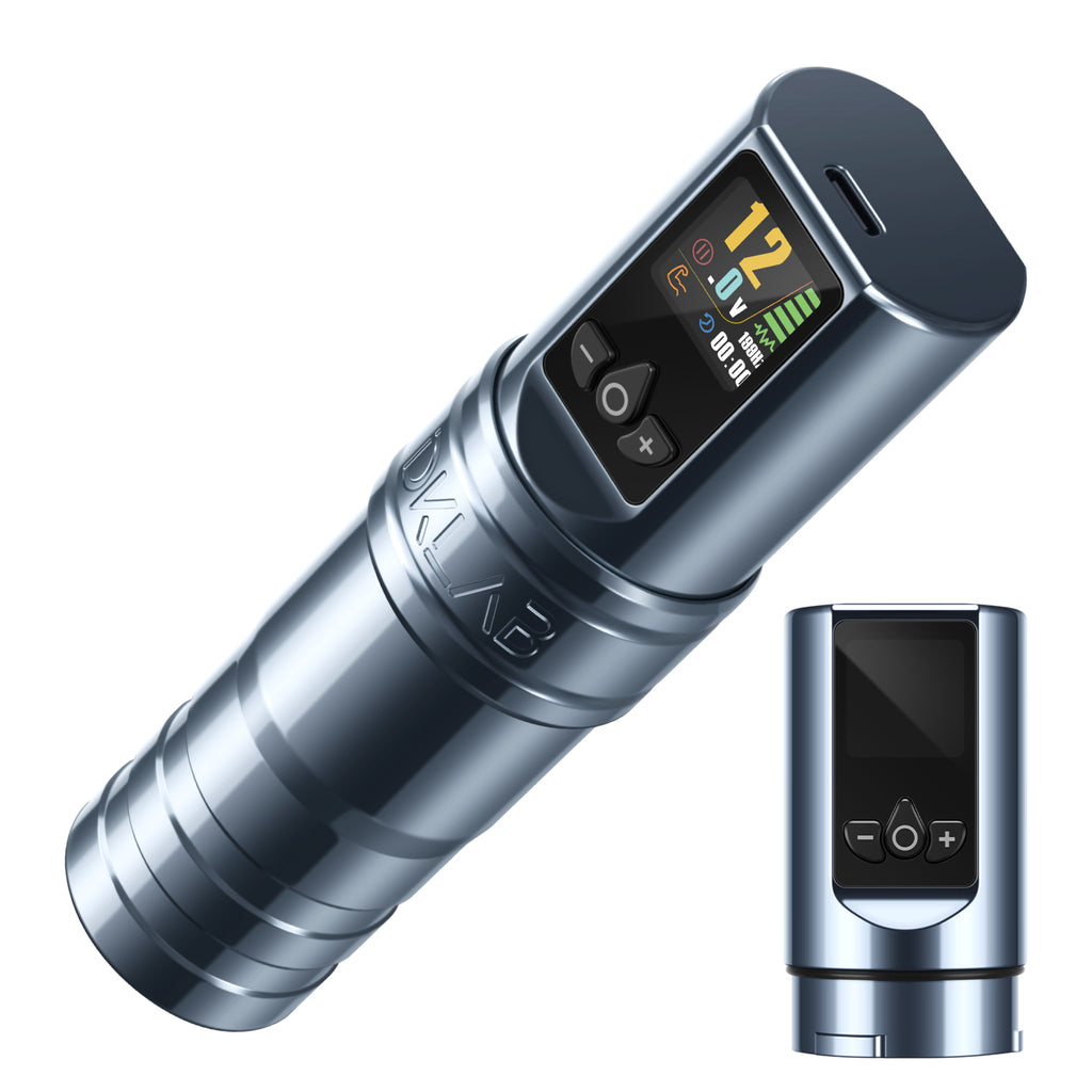 DKLAB DK-W1 Pro Gris - Máquina de Tatuaje Inalámbrica con Motor Coreless Japonés