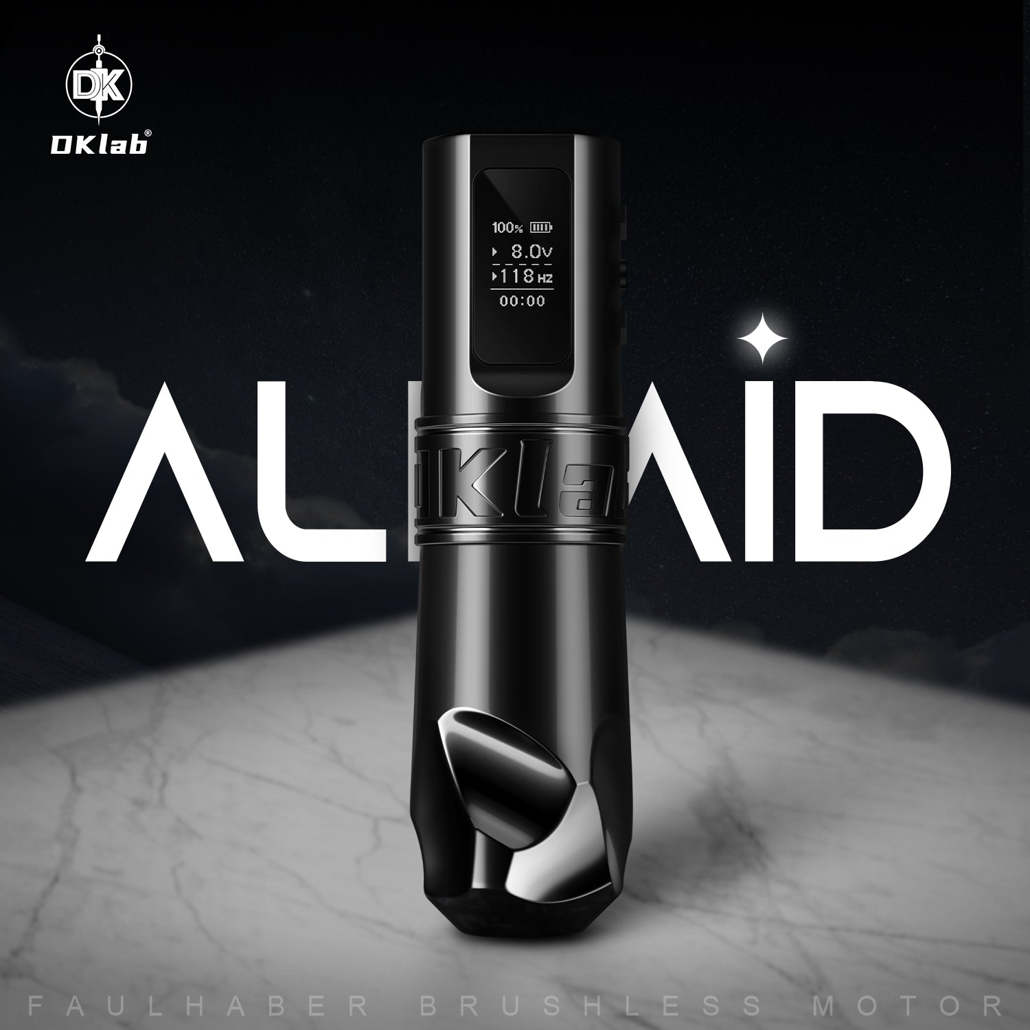 DKLAB ALKAID Negro - Máquina Inalámbrica con Motor Faulhaber Brushless Edición Black