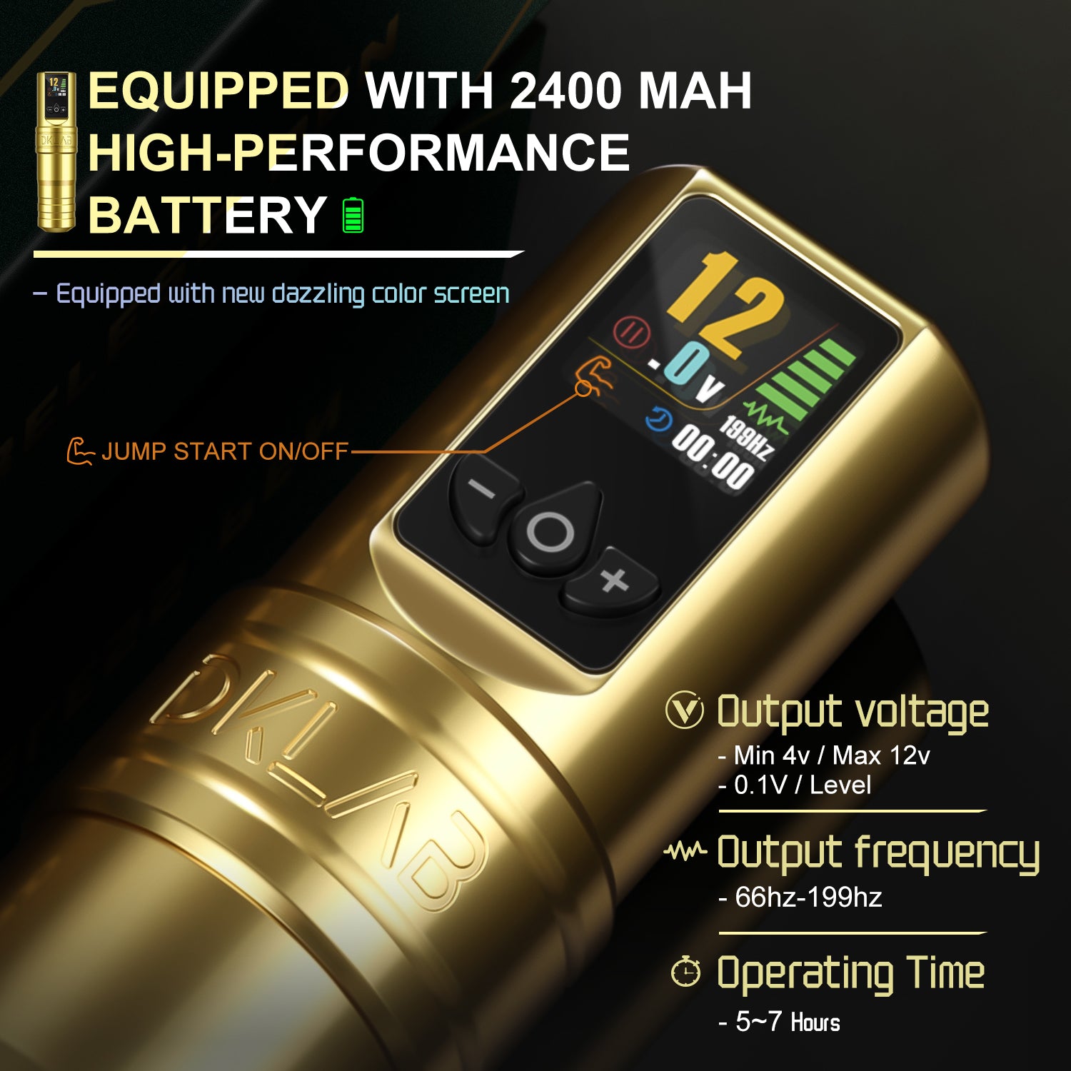 DKLAB DK-W1 Pro - Edición Estándar Inalámbrica con Motor Coreless Japonés y Batería 2400mAh